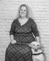 Jacquie & Gratitude seated 100
